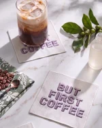 But First Coffee Kahve Altlığı (2'li Set) - Görsel 3