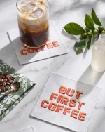 But First Coffee Kahve Altlığı (2'li Set) - Görsel 2